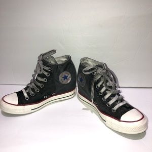 Converse All Star High Top Wedge Distressed Style